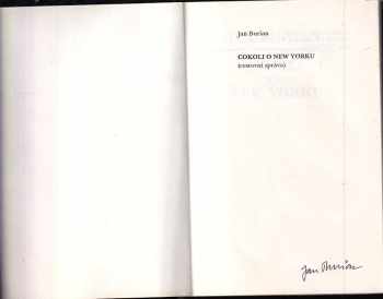 Jan Burian: Cokoli o New Yorku PODPIS