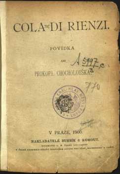 Prokop Chocholoušek: Cola di Rienzi