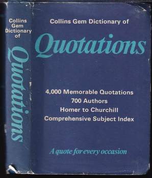 Collins Gem Dictionary of Quotations