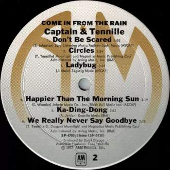 Captain And Tennille: Come In From The Rain