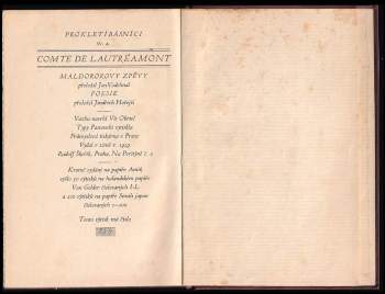 Lautréamont: Comte de Lautréamont