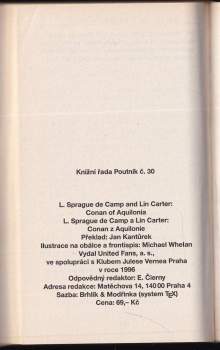 L. Sprague De Camp: Conan z Aquilonie