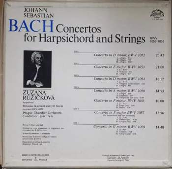 Johann Sebastian Bach: Concertos For Harpsichord And Strings (Complete) (3xLP + BOX + INSERT)