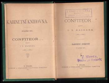 Josef Svatopluk Machar: Confiteor--