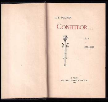 Josef Svatopluk Machar: Confiteor--