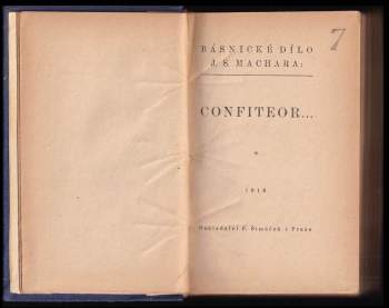 Josef Svatopluk Machar: Confiteor--