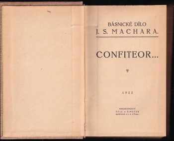 Josef Svatopluk Machar: Confiteor