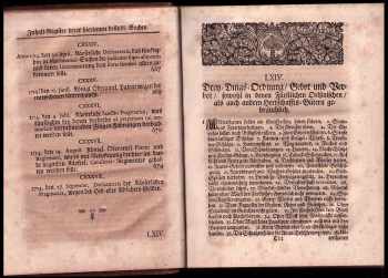 Continuation Derer Käyser- und Königlichen Privilegien, Statuten  und Sanctiones Pragmaticae - Zwenter Theil