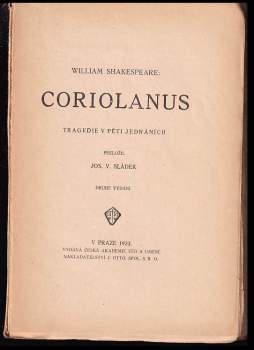 William Shakespeare: Coriolanus