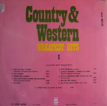 Various: Country & Western Greatest Hits I