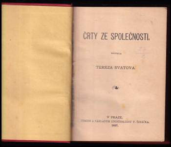 Jiří Stanislav Guth-Jarkovský: Črty ze společnosti + Dcera professorova a jiné povídky Stanislava Jarkovského