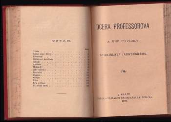 Jiří Stanislav Guth-Jarkovský: Črty ze společnosti + Dcera professorova a jiné povídky Stanislava Jarkovského