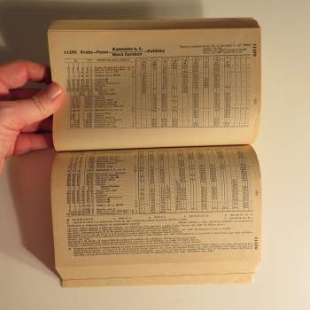 ČSAD 11. Jízdní řád 1989/1990