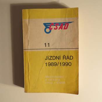 ČSAD 11. Jízdní řád 1989/1990