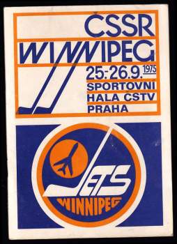 ČSSR Winnipeg Jets - 25.-26.9.1975