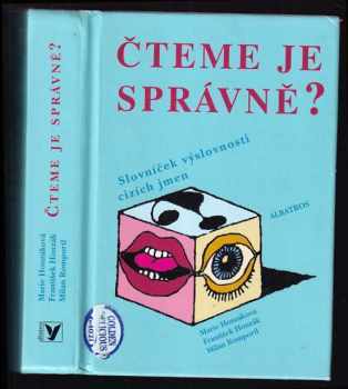 Marie Honzáková: Čteme je správně? : slovníček výslovnosti cizích jmen