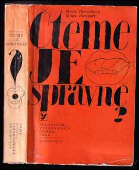 Čteme je správně? : slovníček výslovnosti cizích jmen - Marie Honzáková, Milan Romportl (1981, Kabát, Václav) - ID: 360752