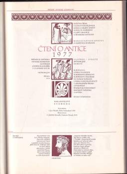 Čtení o antice 1977