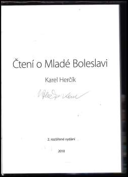Karel Herčík: Čtení o Mladé Boleslavi