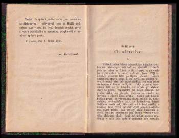 Josef Thomayer: Čtení o pěti smyslech člověka