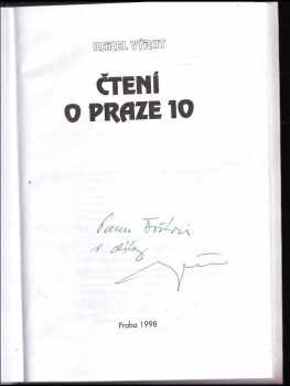 Karel Výrut: Čtení o Praze 10