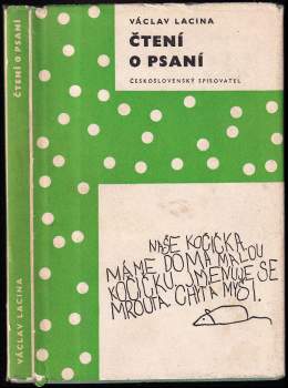 Václav Lacina: Čtení o psaní, aneb, Spisovatelem snadno a rychle