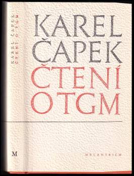 Karel Čapek: Čtení o T. G. Masarykovi
