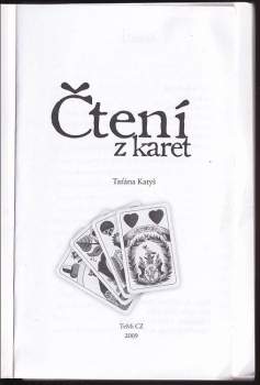 Taťána Katyš: Čtení z karet