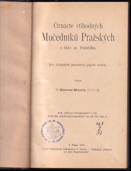 František Kliment Minařík: Čtrnácte ctihodných Mučedníků Pražských z řádu sv. Františka
