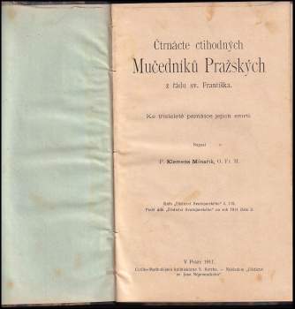 František Kliment Minařík: Čtrnácte ctihodných Mučedníků Pražských z řádu sv. Františka