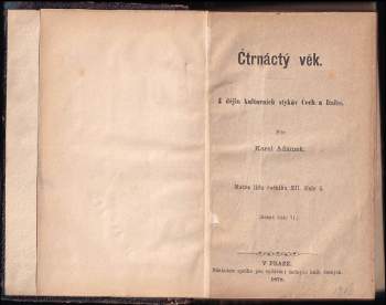 Karel Adámek: Čtrnáctý věk