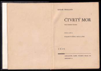Edgar Wallace: Čtvrtý mor