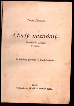 Harald Johnsson: Čtvrtý neznámý