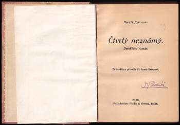 Harald Johnsson: Čtvrtý neznámý