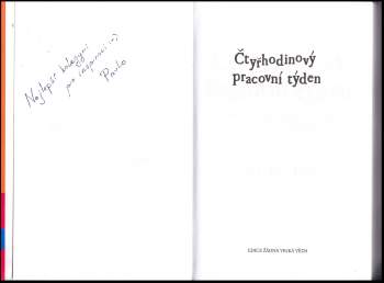 Timothy Ferriss: Čtyřhodinový pracovní týden