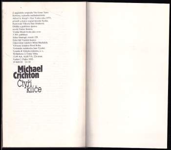 Michael Crichton: Čtyři klíče