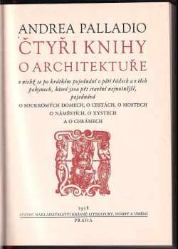 Andrea Palladio: Čtyři knihy o architektuře