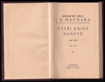 Josef Svatopluk Machar: Čtyři knihy sonetů