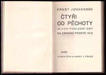 Ernst Johannsen: Čtyři od pěchoty
