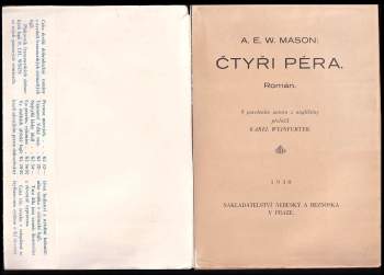 Alfred Edward Woodley Mason: Čtyři péra