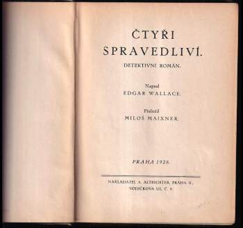Edgar Wallace: Čtyři spravedliví
