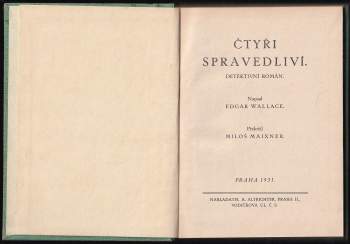 Edgar Wallace: Čtyři spravedliví