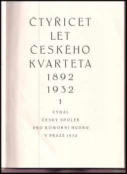 Čtyřicet let Českého kvarteta