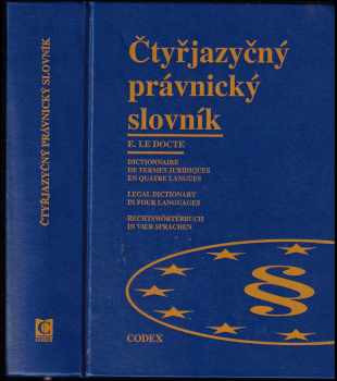 Čtyřjazyčný právnický slovník