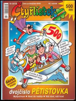 Čtyřlístek č.499 - 500 - Dvojčíslo - Pětistovka