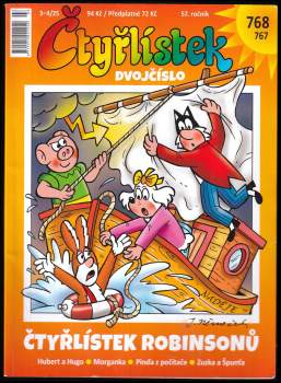 Čtyřlístek robinsonů, Čtyřlístek 768, 767 - dvojčíslo