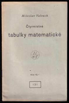 Čtyřmístné tabulky matematické