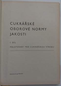 Cukrářské oborové normy jakosti