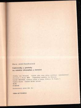 Marie Janků-Sandtnerová: Cukrovinky a pamlsky na vánoční stromeček i na vánoční stoleček