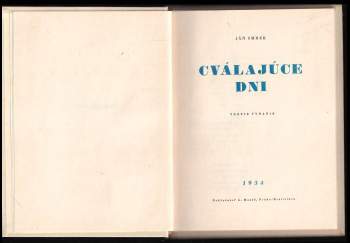 Ján Smrek: Cválajúce dni